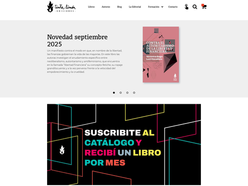 Screenshot of Tinta Limón website