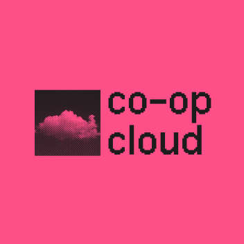 Una imagen de una nube con el texto co-op cloud.
